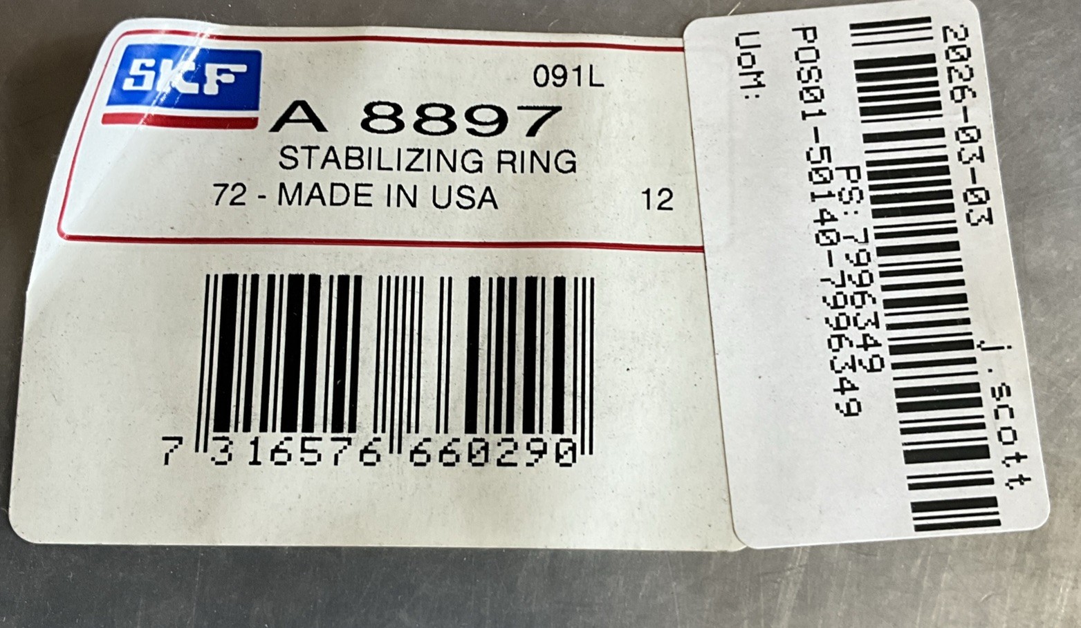 SKF – A8897 STABILIZING RING 7316576660290