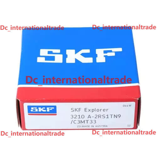 NEW SKF 3210 A-2RS1TN9/C3MT33 double row angular contact ball bearing 1PCS #AT