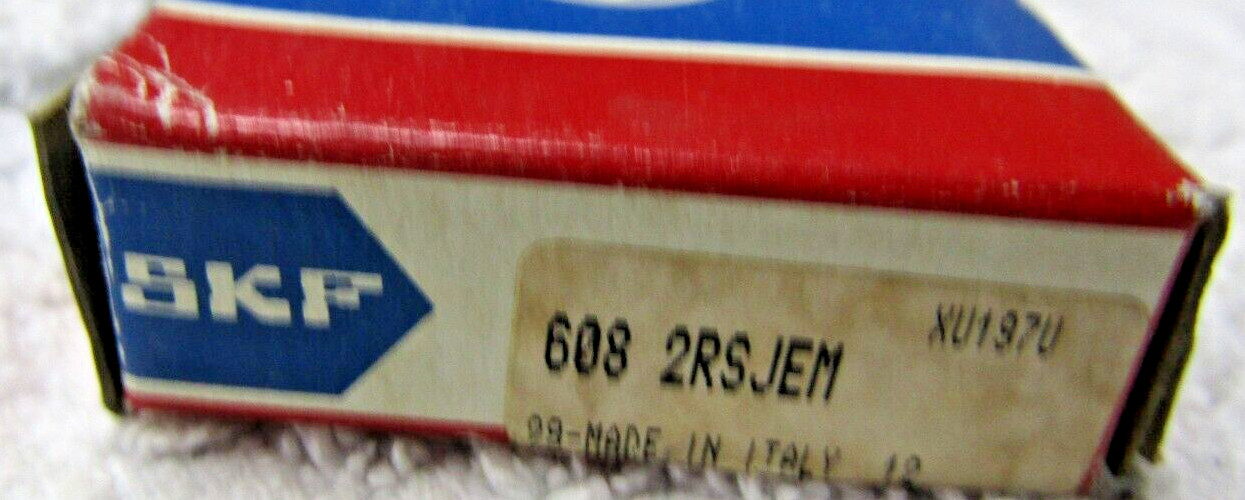 👍 2) NEW SKF DEEP GROOVE BALL BEARING BORE 8MM O.D. 22MM WIDTH 7MM 608 2RSJEM