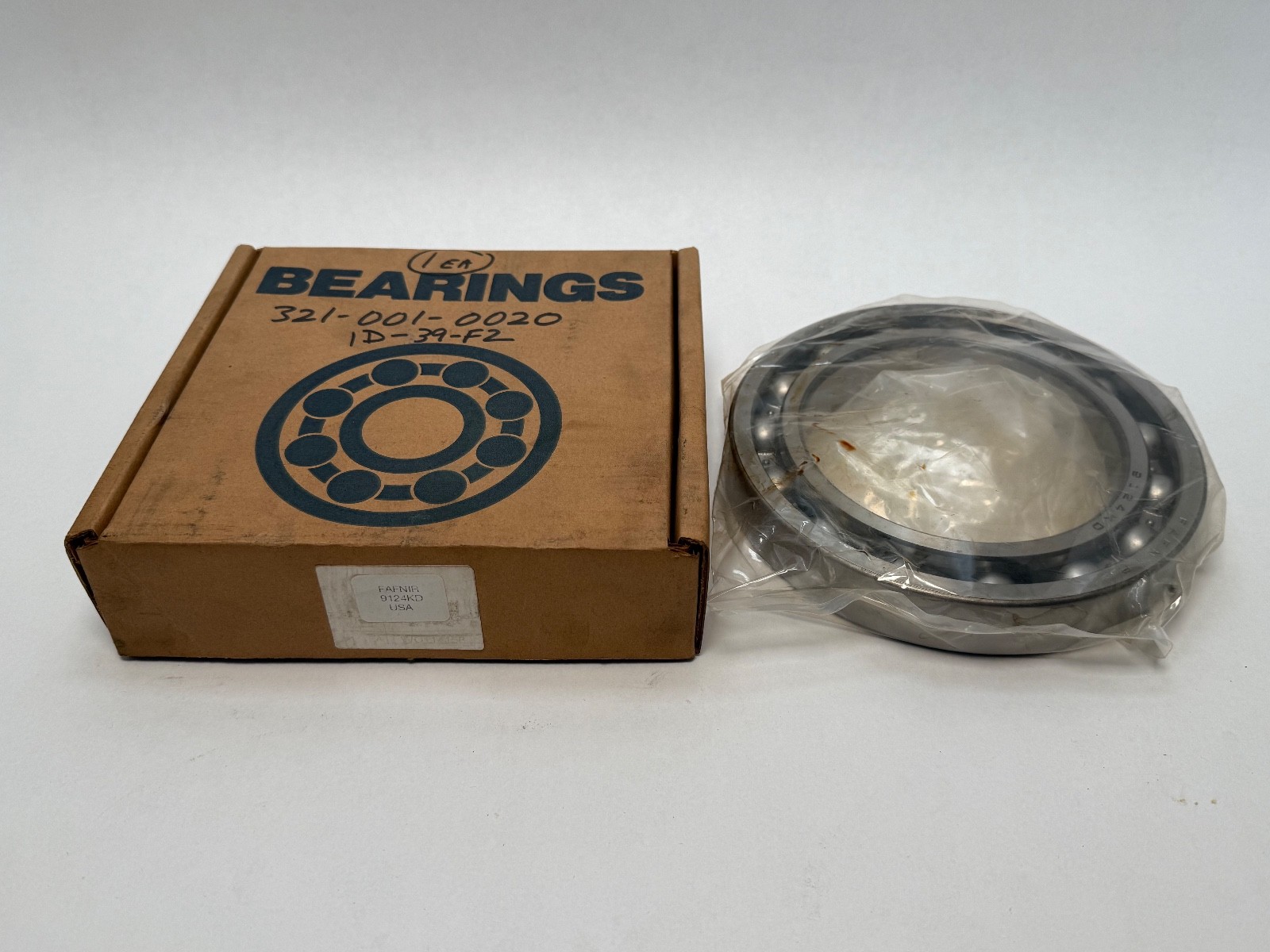 Fafnir 9124KD Bearing Single Metal Shield 6024Z 6024-Z 9124-K-D 120x180x28 mm