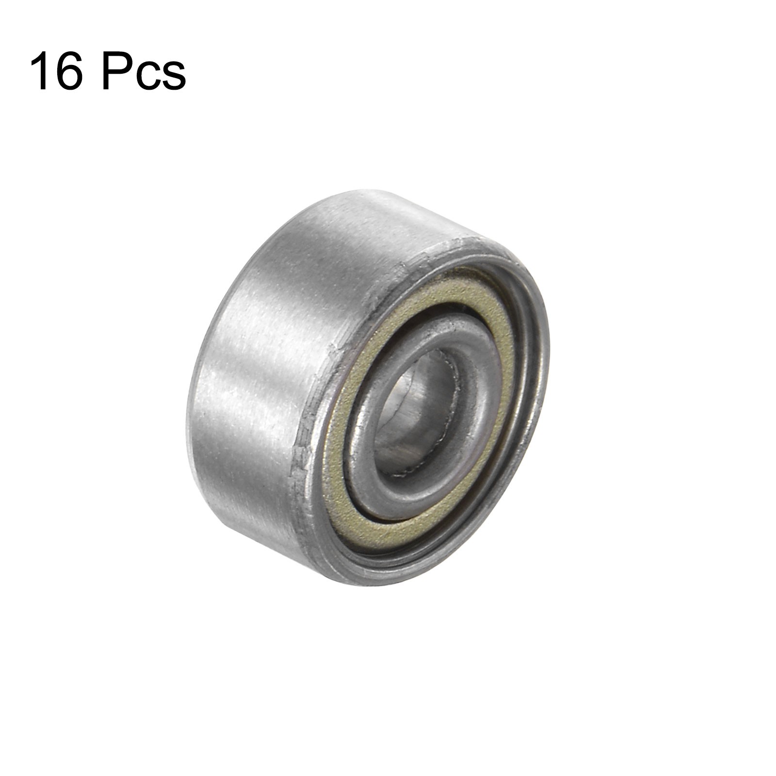 16pcs 603ZZ Miniature Ball Bearings 3x9x4mm Carbon Steel Double Shielded