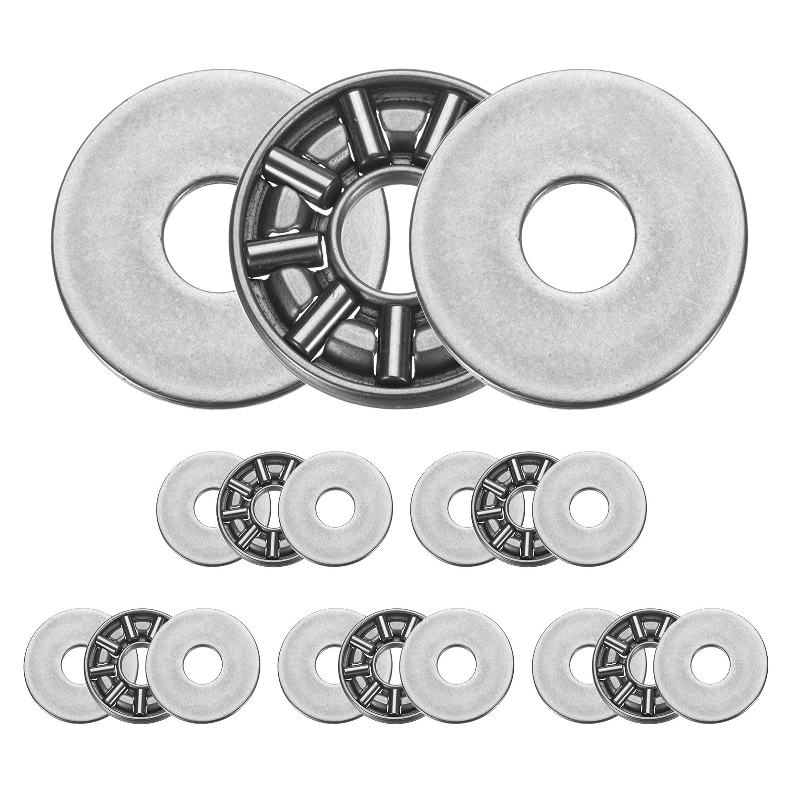 6 Sets AXK0619+2AS Thrust Needle Roller Bearings 6x19x4mm, P5 (ABEC 5)