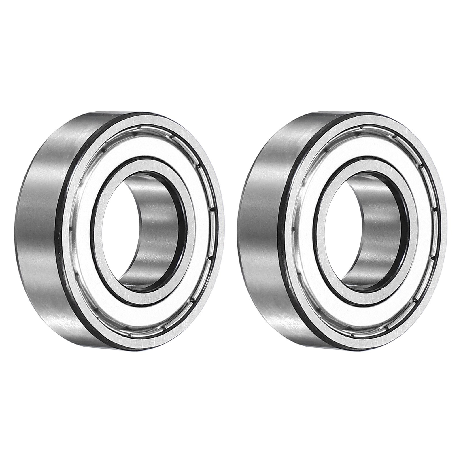 2pcs ball bearing 6004ZZ 20x42x12 mm, for double shield chrome steel