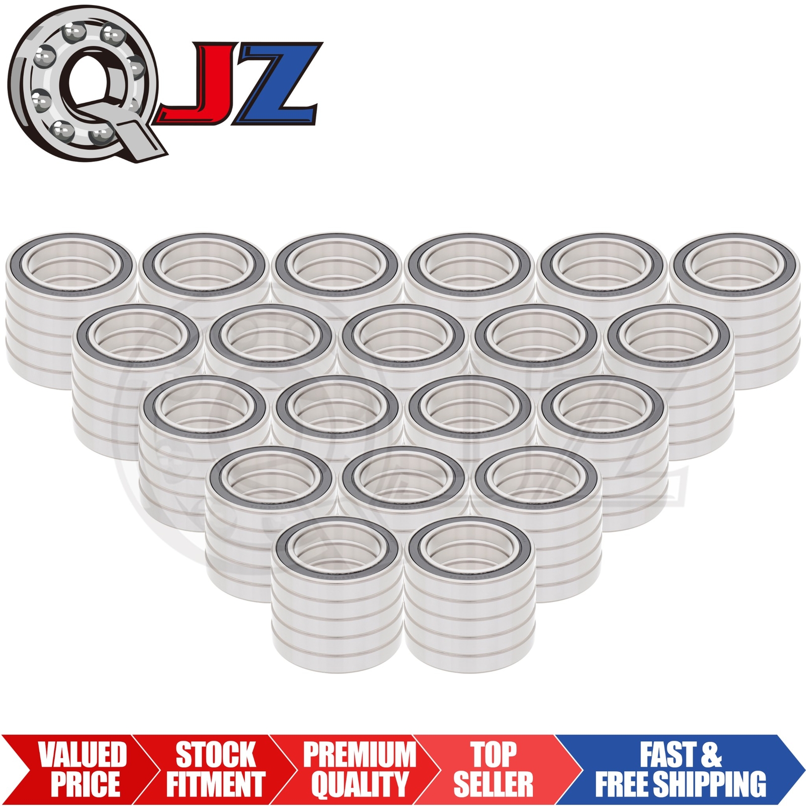 [Qty.100] 6022-2RS Radial/Deep Groove Bearing [110mm ID x 170mm OD x 28mm W]