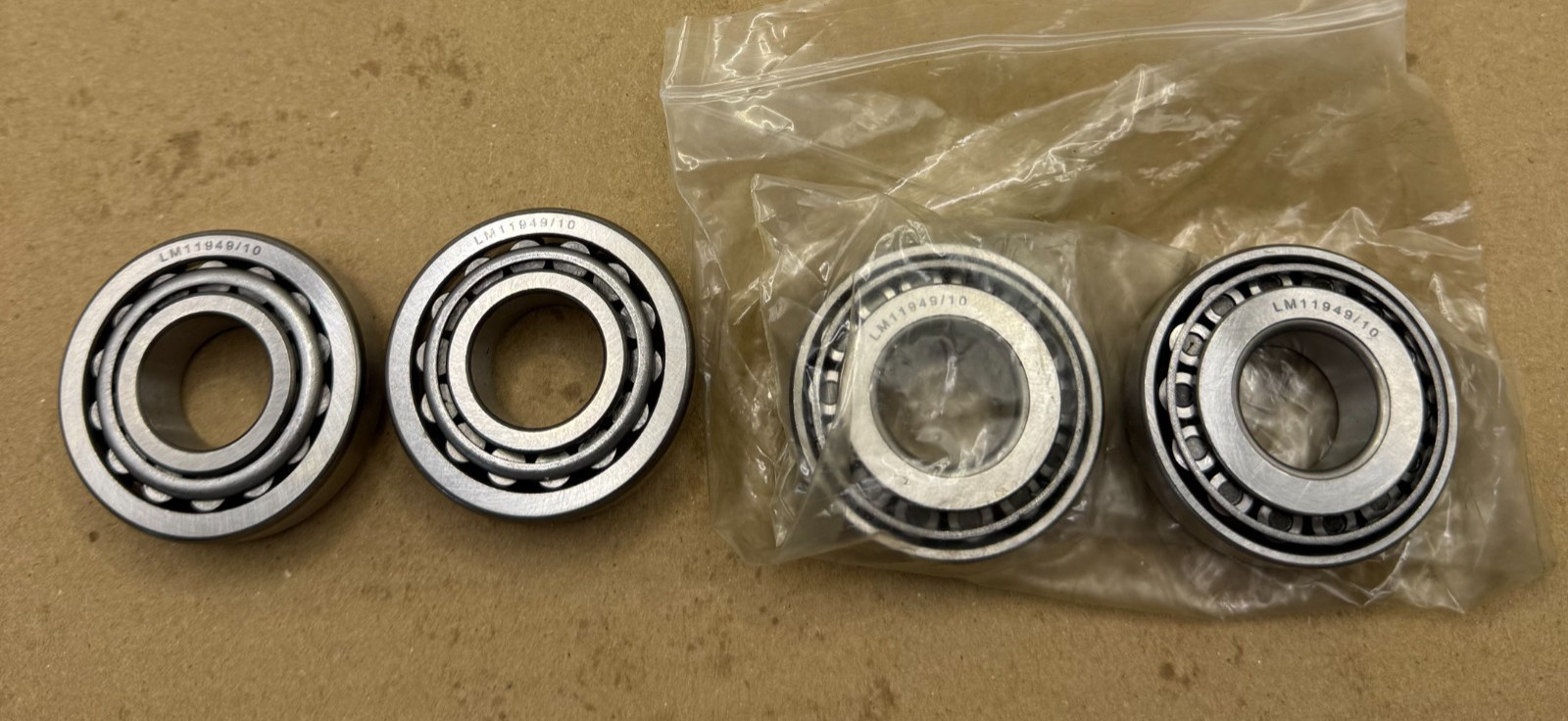 LM11949 LM11910 Hub Wheel Bearings LM11949/10 ID 0.75” x OD 1.78 4 Pcs New