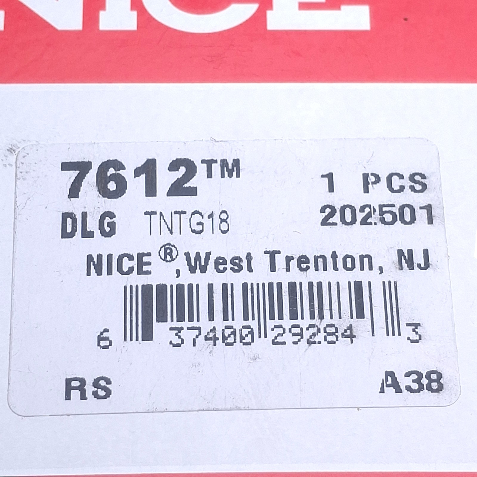 RBC NICE Bearings 7612DLGTNTG18 Ball Bearing ø0.75in Bore, ø1.75in OD, 5000rpm