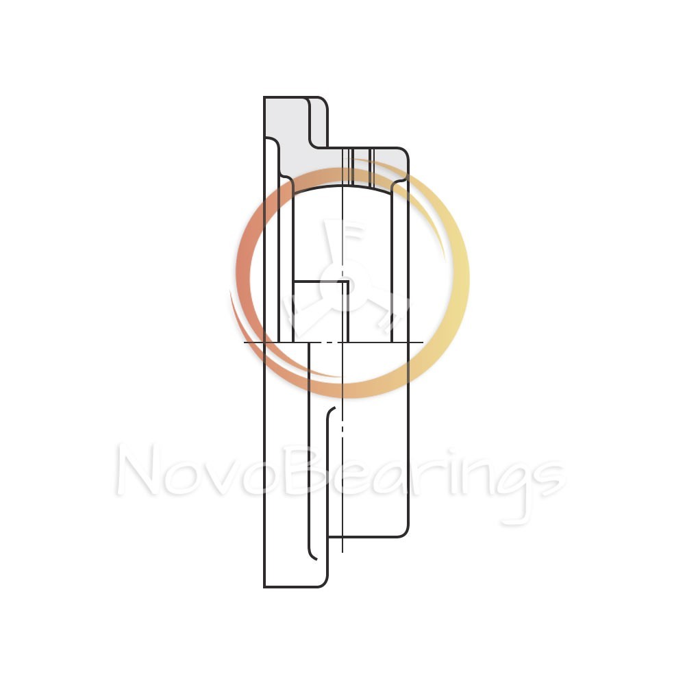 FE210 Square 4-bolt Flanged housing for xx210 insert ball bearings by SNR EUW