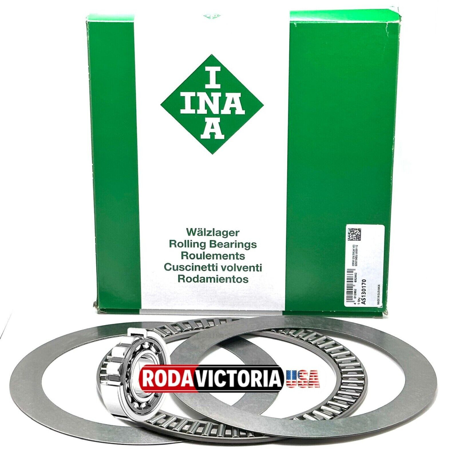 INA GERMANY AXK130170 AXIAL NEEDLE ROLLER BEARING + TWO WASHERS AS130170