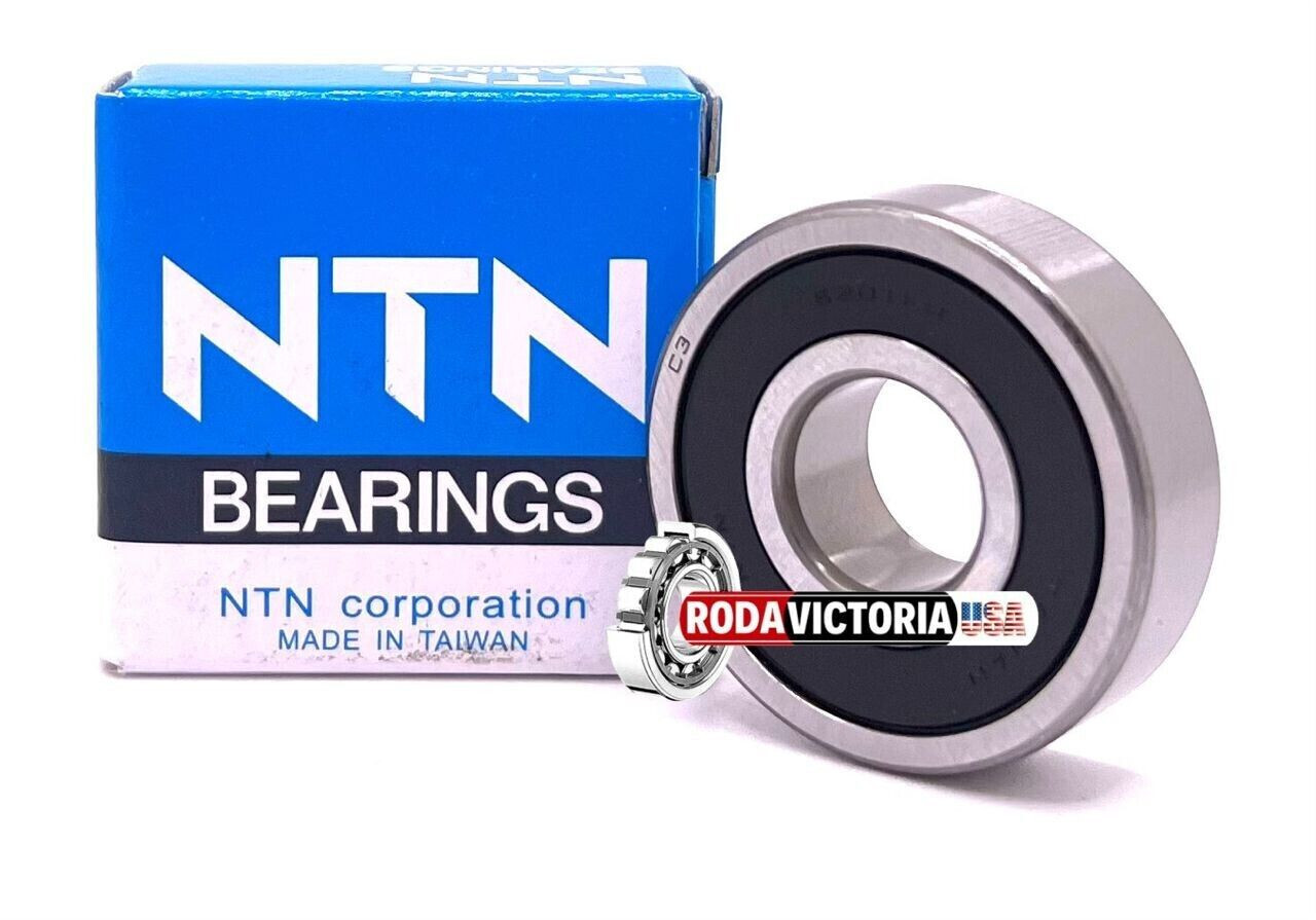NTN 6201 LLB/5K DEEP GROOVE BALL BEARING, RUBBER SEALED 12x32x10mm