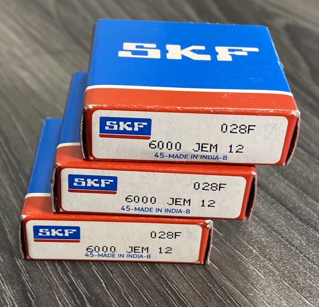 New SKF 6000 JEM Radial/Deep Groove Ball Bearing 10mm x 26mm x 8mm **Lot of 3**