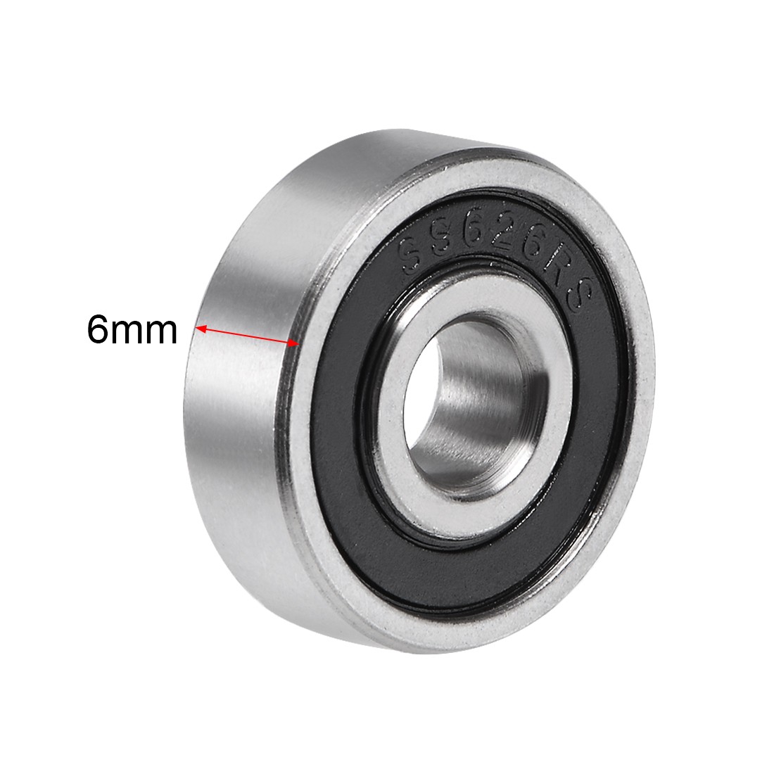 S626-2RS Stainless Steel Ball Bearing 6x19x6mm Double Sealed 626RS Bearings