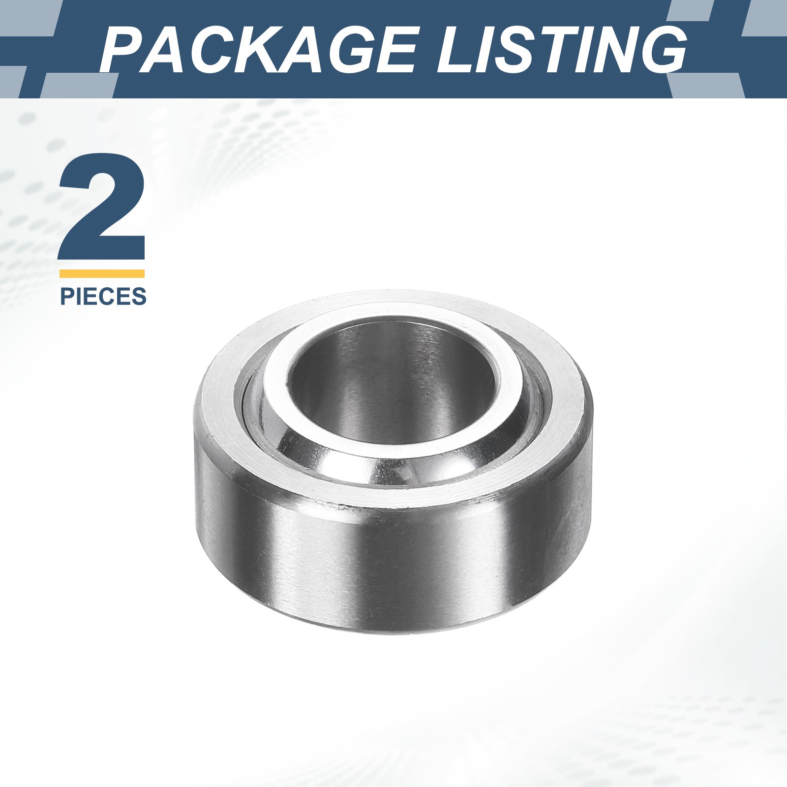 2 Pcs 1/2″ x 1″ x 1/2″ COM8T Spherical Plain Bearing Steel Bearing for Repairing