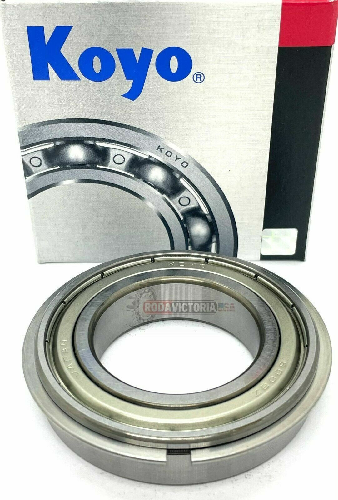 6008ZZENR KOYO 40x68x15mm Shielded C3 Snap Ring Japan Ball Bearings KOYO