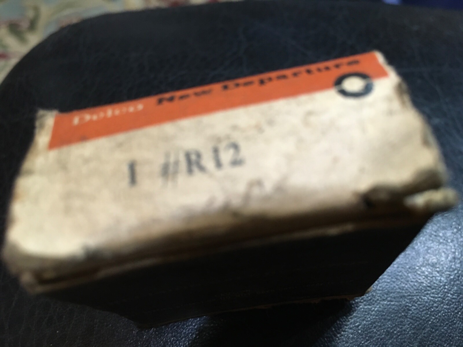 NOS #R12 DELCO NEW DEPARTURE BALL BEARING PAIR 3/4 ID 1 5/8 OD