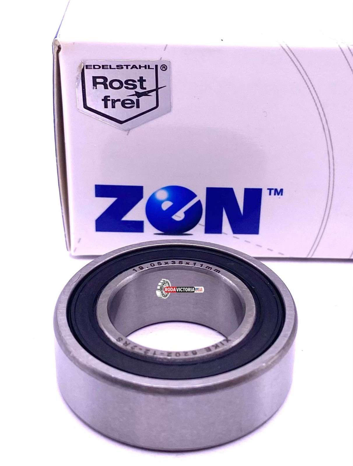 ZEN 6202 2RS 3/4 Ball Bearing, Rubber Seales, Special bore 19.05x35x11 mm