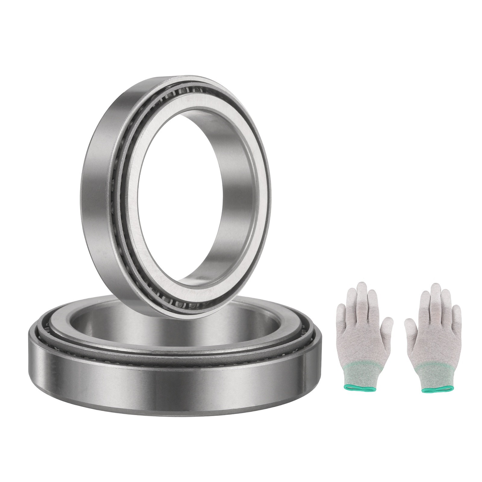 2Set 32912 Tapered Roller Bearing Cone and Cup with Gloves, 60mm Bore x 85mm OD