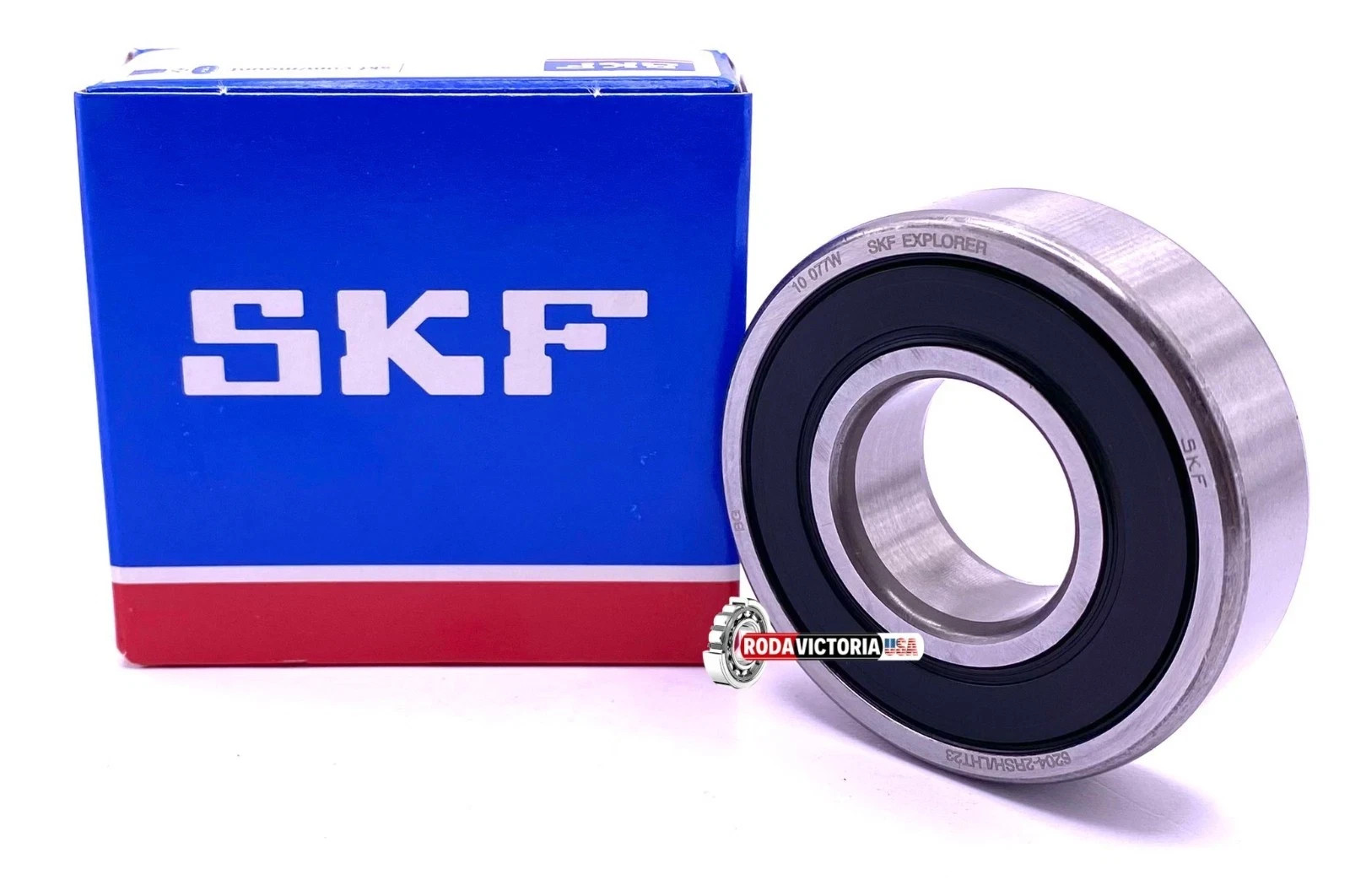 SKF 6204 2RS1 C3 LHT23 Deep Groove Ball Bearing, Rubber Sealed 20x47x14 mm