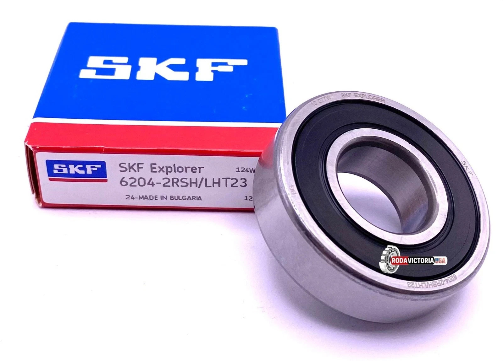 SKF 6204 2RS1 C3 LHT23 Deep Groove Ball Bearing, Rubber Sealed 20x47x14 mm