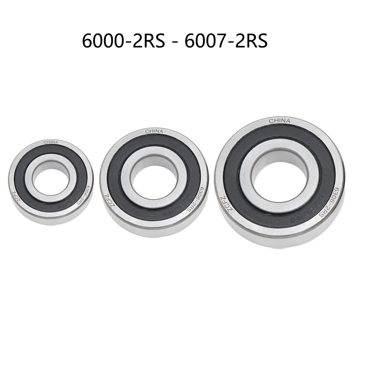 BEARINGS 6000 – 6007 2RS – RUBBER SEALED – Multi variations – ALL SIZES