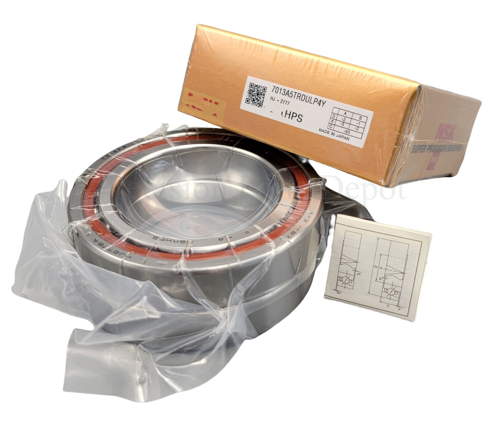 NSK 7013CTRDULP4Y Abec-7 Super Precision Spindle Bearings. ( Set of Two)