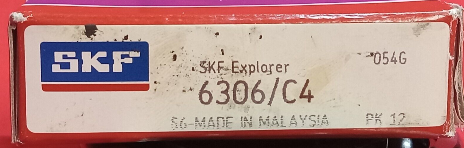 SKF BALL BEARING OD 72MM ID 300 WIDTH 19MM 6306/C4