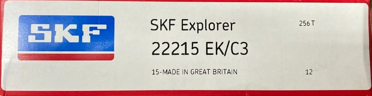 22215E-K/C3 SKF, TAPERED BORE, SPHERICAL ROLLER BEARING 75x130x31 (mm)