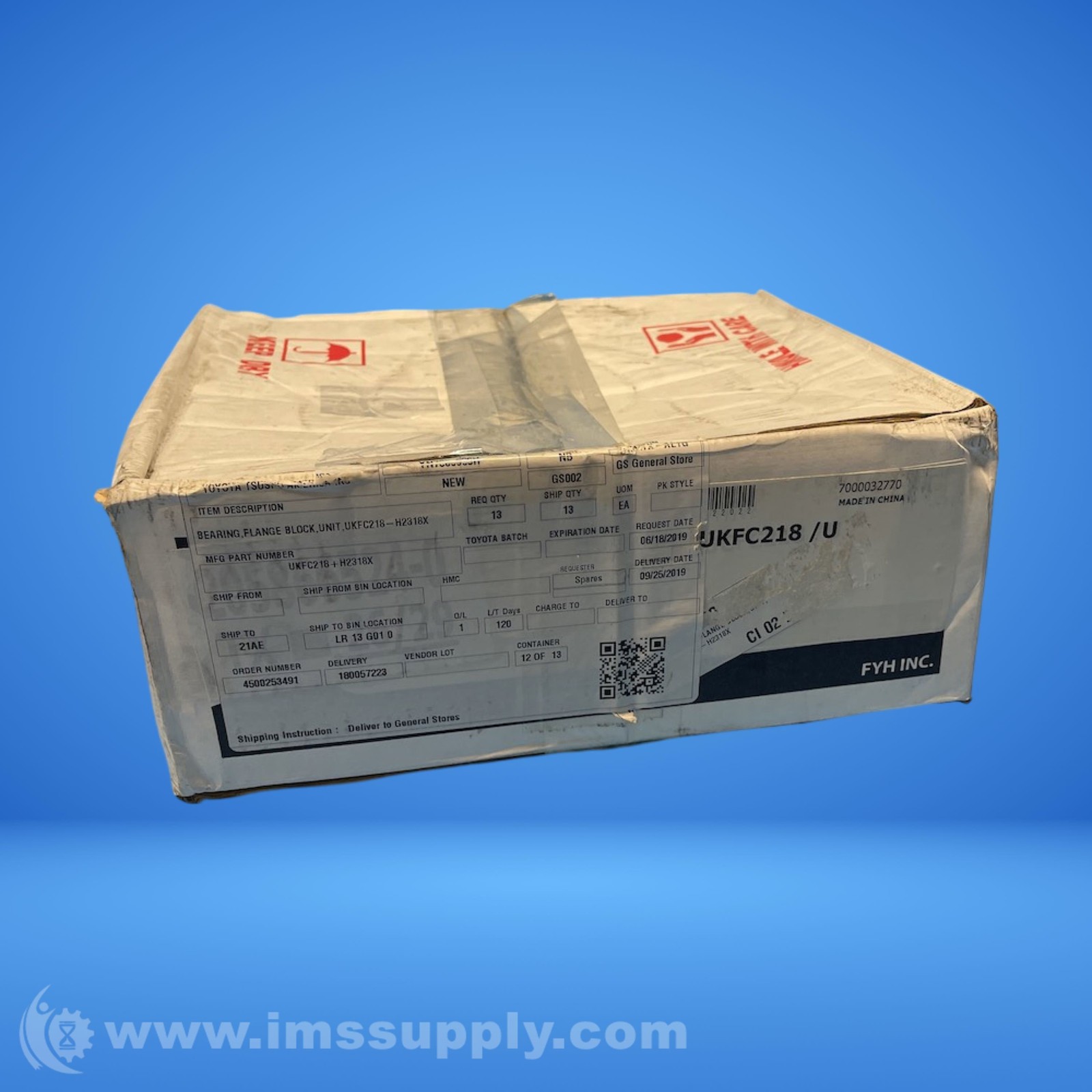 FYH UKFC218 Flanged Housing Unit FNOB