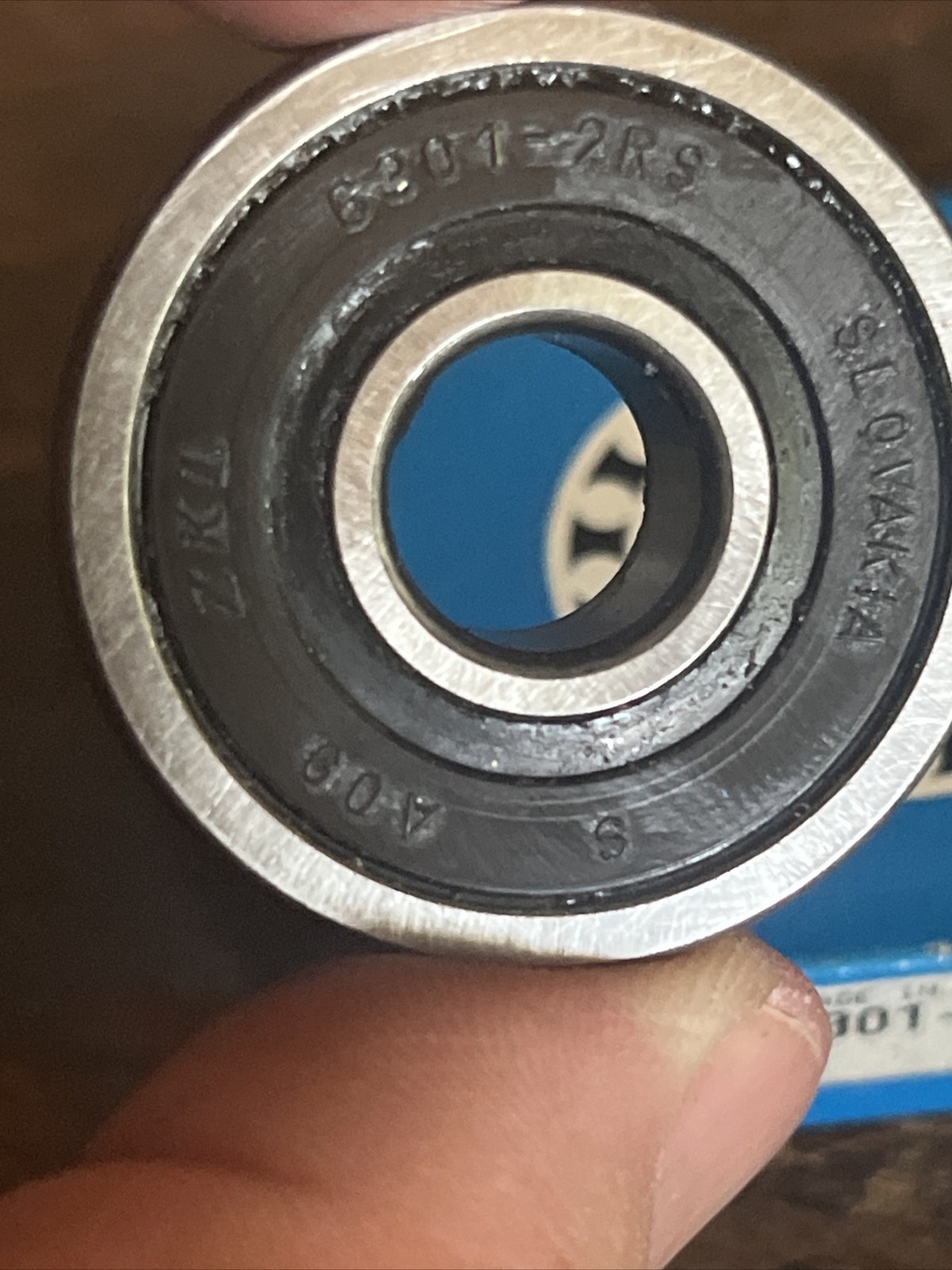 NOS ZKL 6301 2RS C3 DEEP BALL SINGLE BEARING