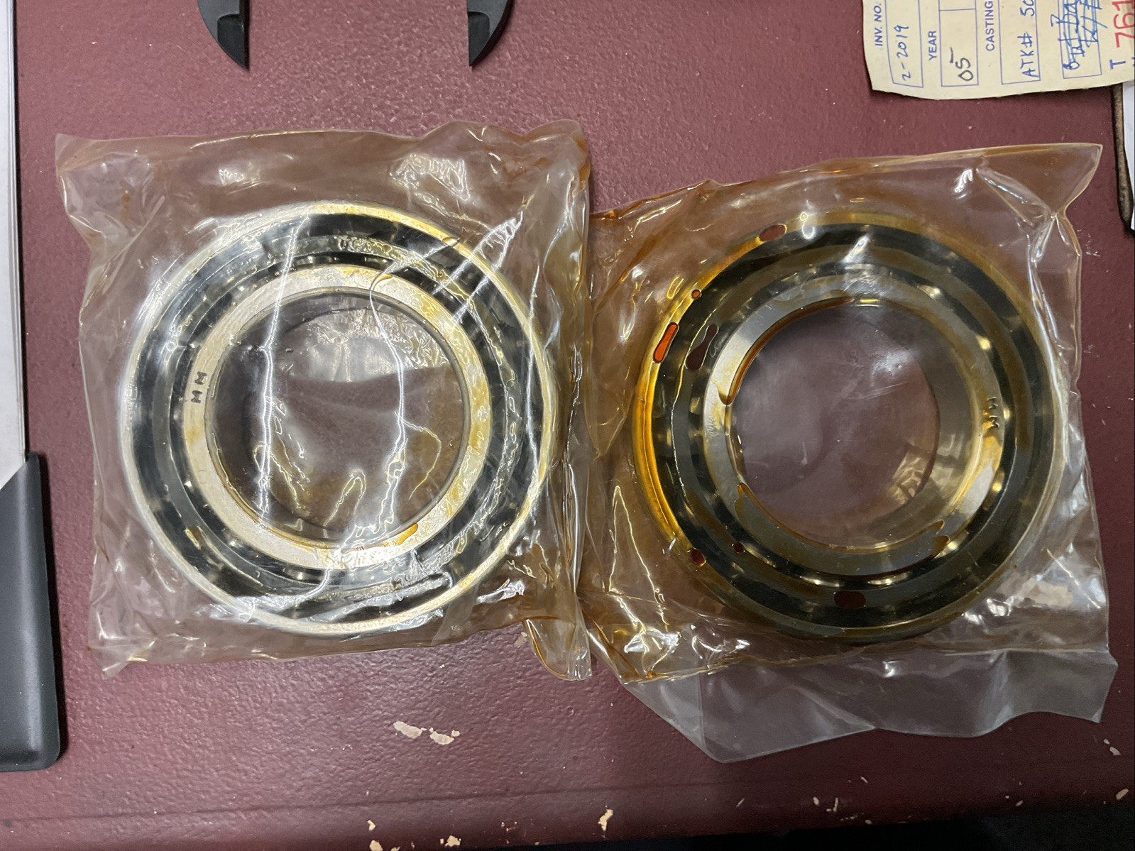 Fafnir Angular Contact Bearing Set 2MM211WI-DUM NOS In Original Plastic