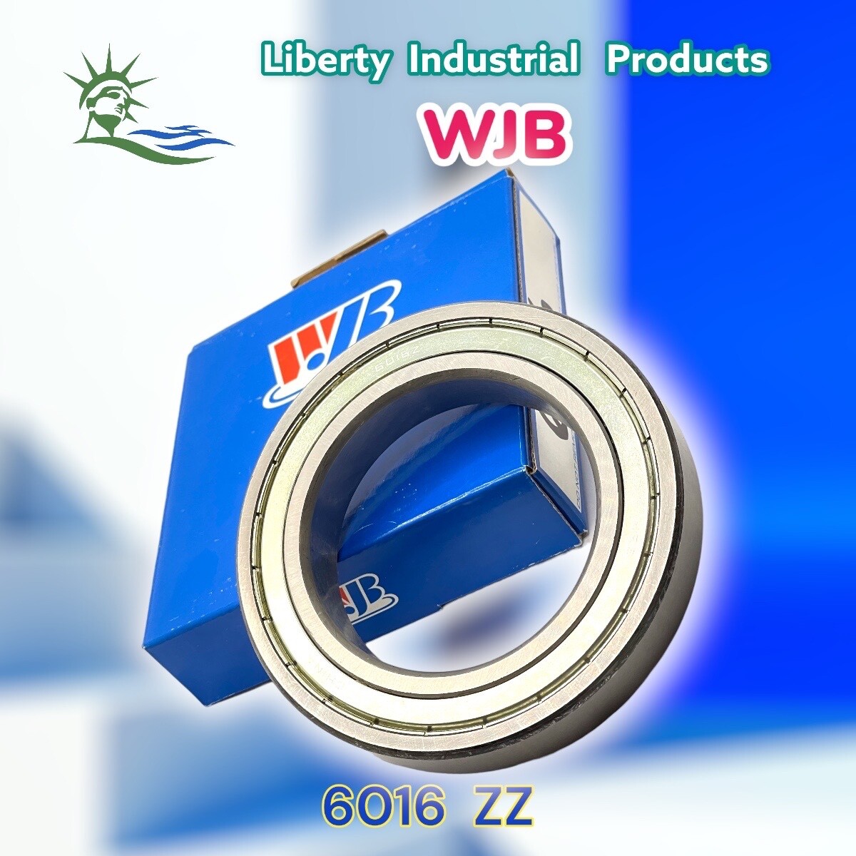 WJB 6016ZZ DEEP GROOVE BALL BEARING, ROUND BORE, 80 x 125 x 22 DOUBLE SHIELDED