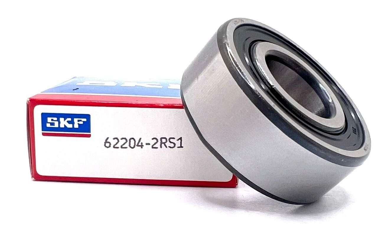 SKF 62204 2RS1 DEEP GROOVE BALL BEARING, RUBBER SEALED 20x47x18mm NEW