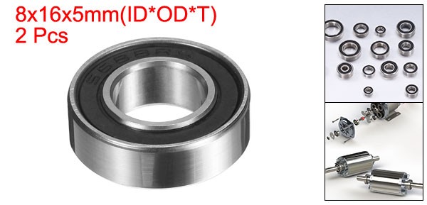 2Pcs, S688-2RS Hybrid Ceramic Ball Bearing 8x16xmm 440 Stainless Steel(ABEC3)