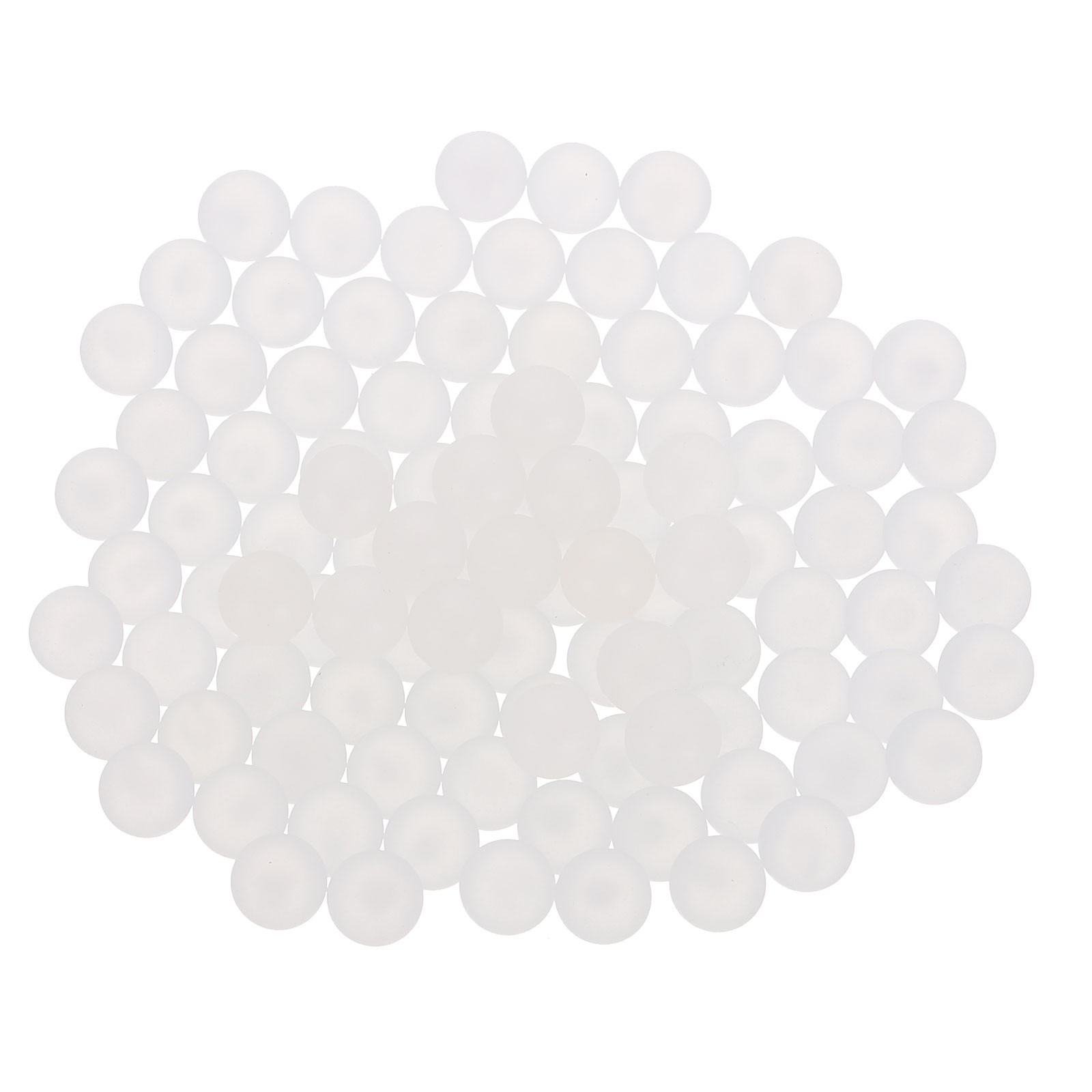 100pcs PP Plastic Bearing Balls 6mm Solid Plastic Ball White