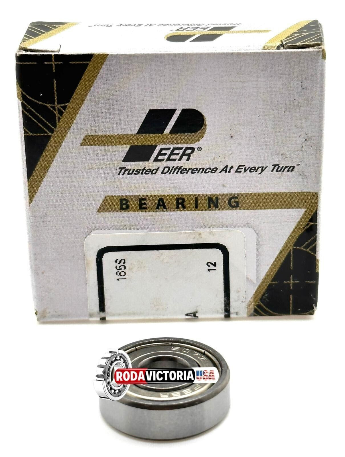 PEER 607 ZZ DEEP GROOVE BALL BEARING, METAL SHIELDED 7x19x6mm