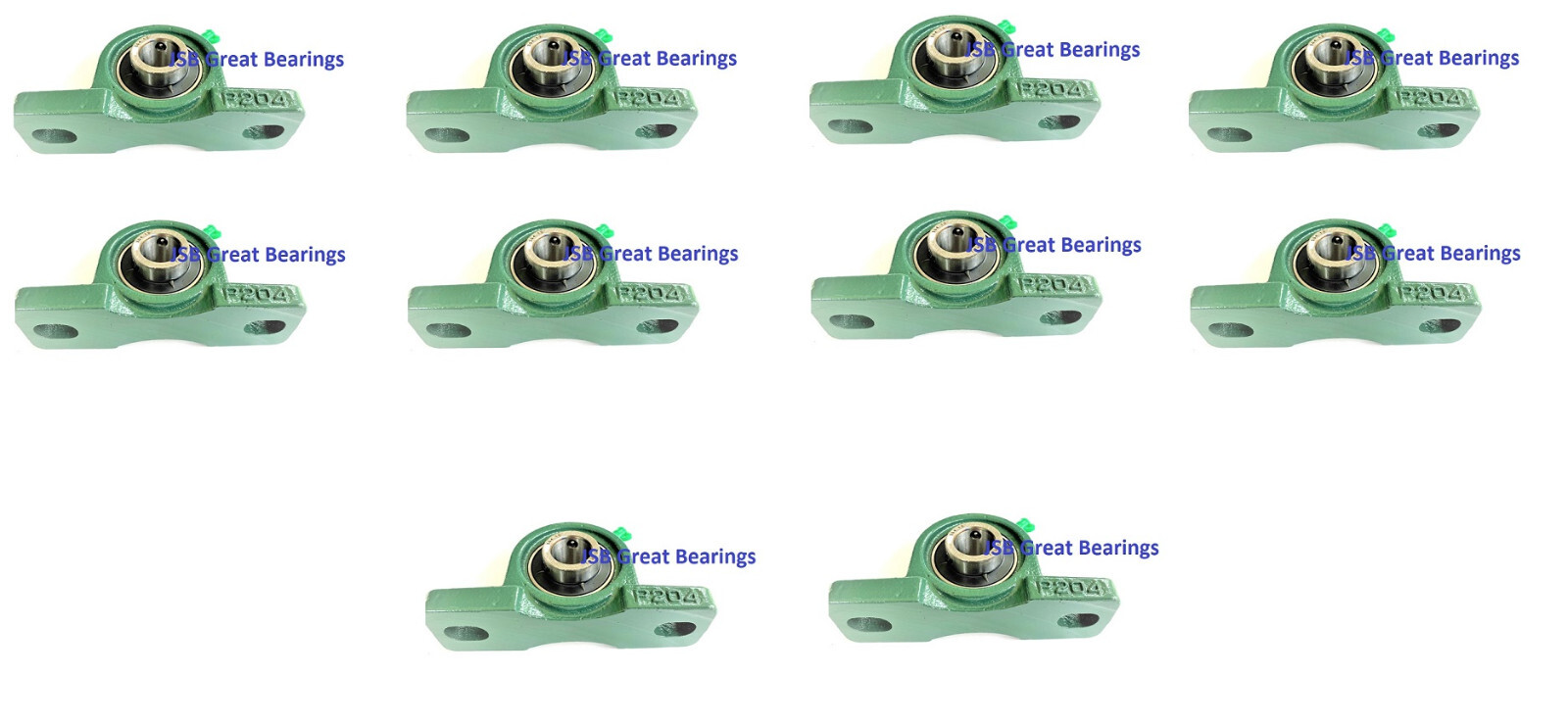 (10) UCP212-36 Pillow block bearing 2-1/4 set screw 2-bolt mount ucp212 36 solid