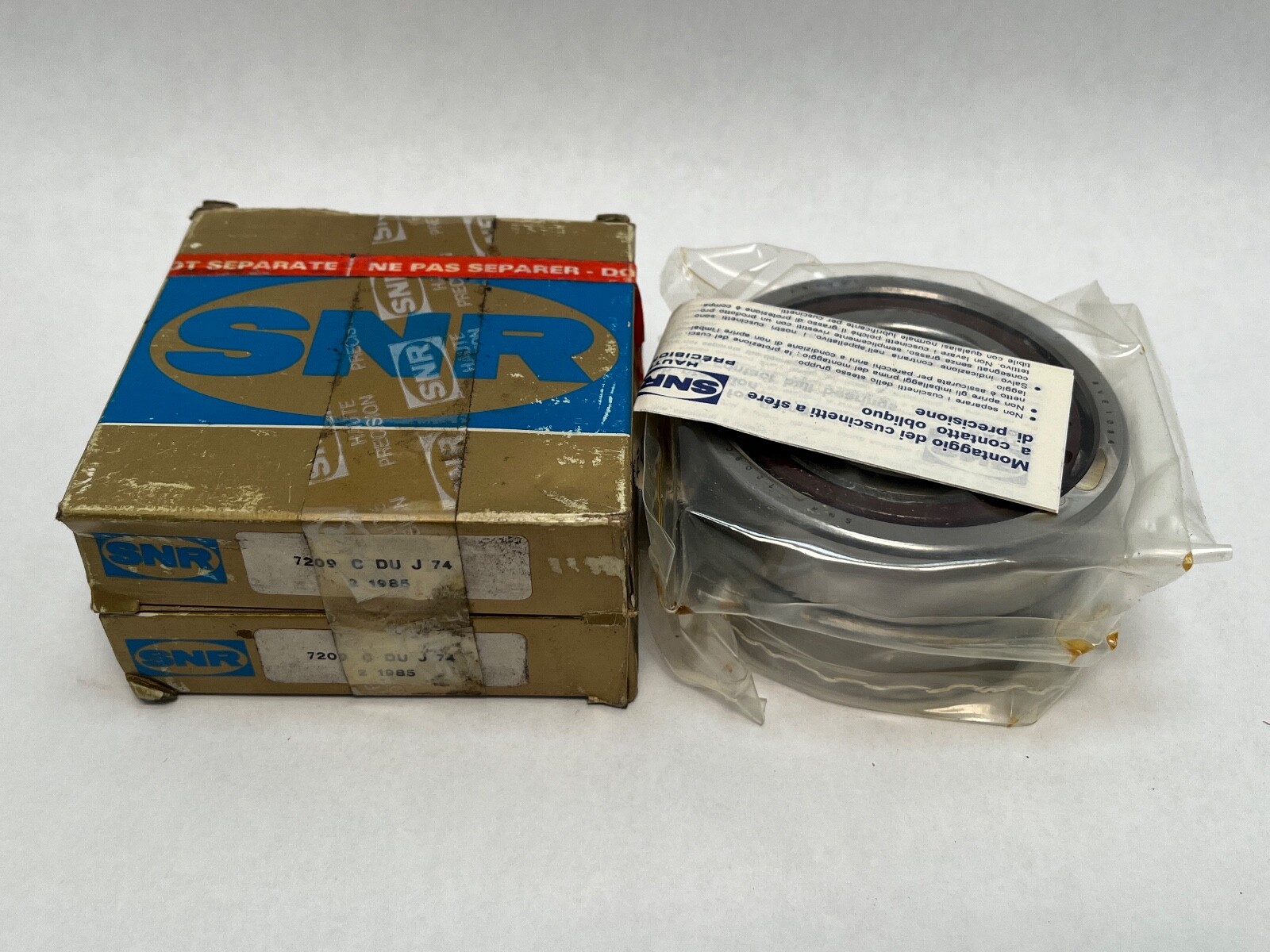 SNR 7209CDUJ74 Bearing 45x85x19 mm 7209-C-T-DUL-P4 7209-C-DU-J74 France 2 Pcs