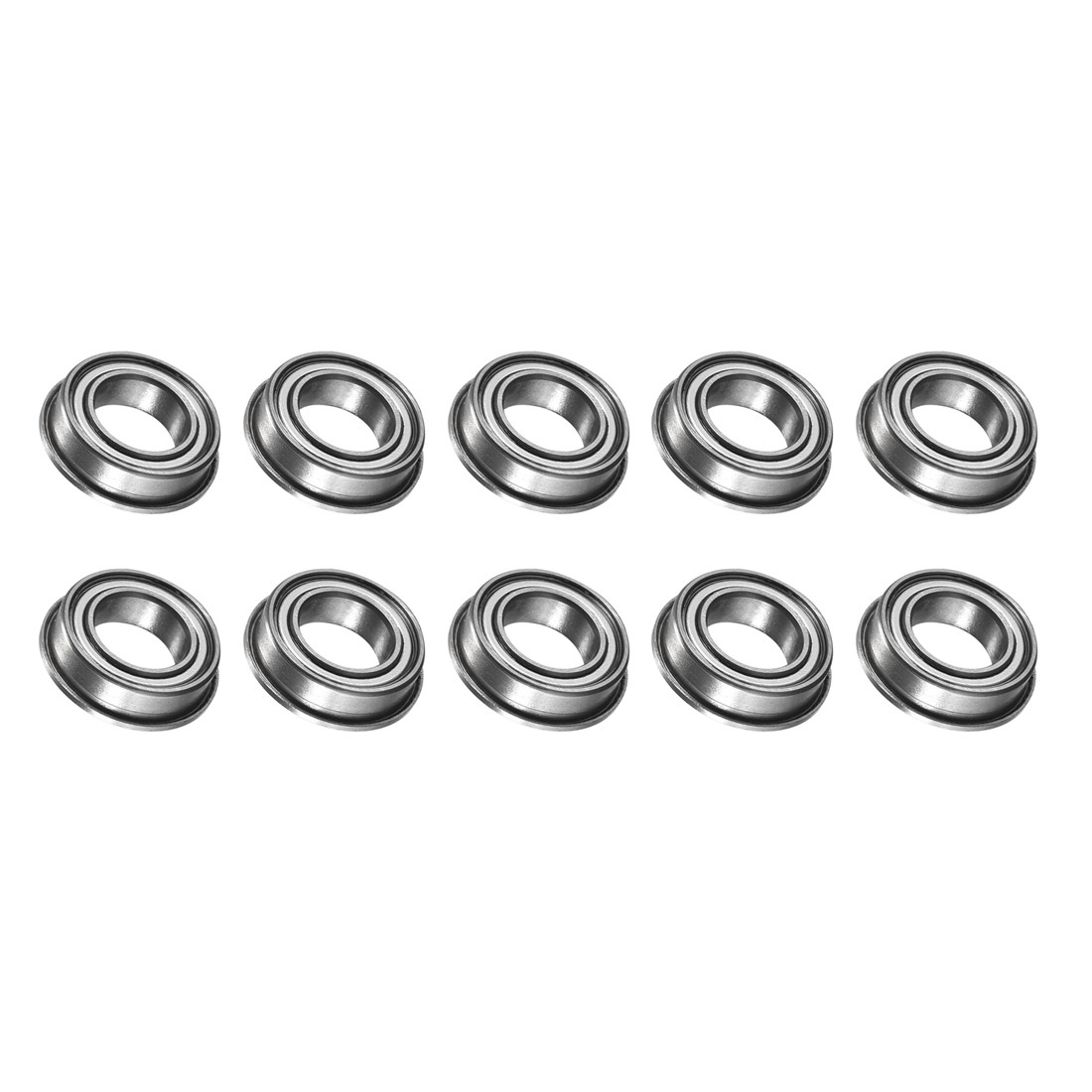 8mmx14mmx4mm Flange Bearing MF148ZZ Double Metal Double Shielded Bearings 10pack