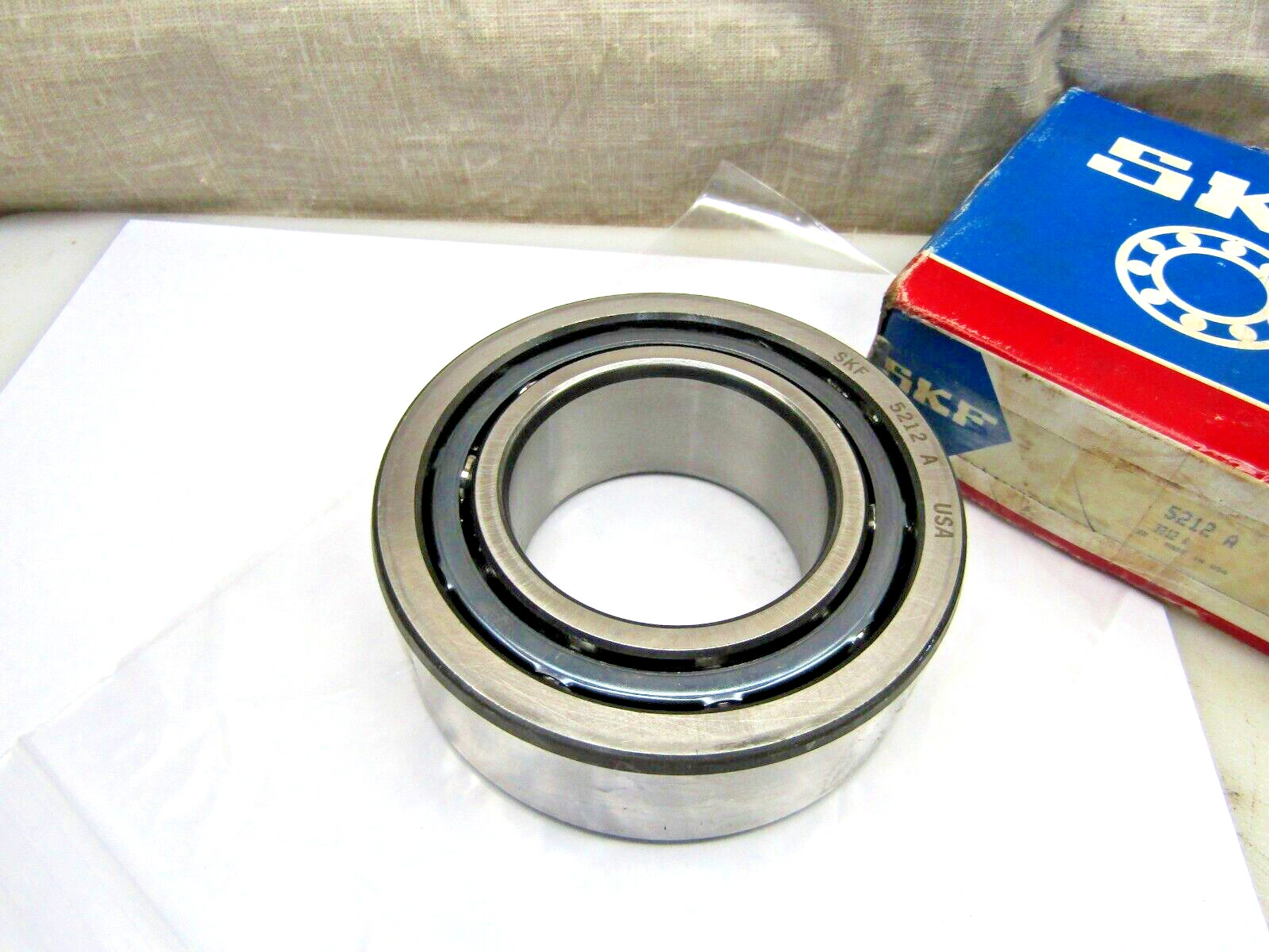 SKF 5212A 60mm X 110mm X 1-7/16″ Angular Contact Bearing Made in USA