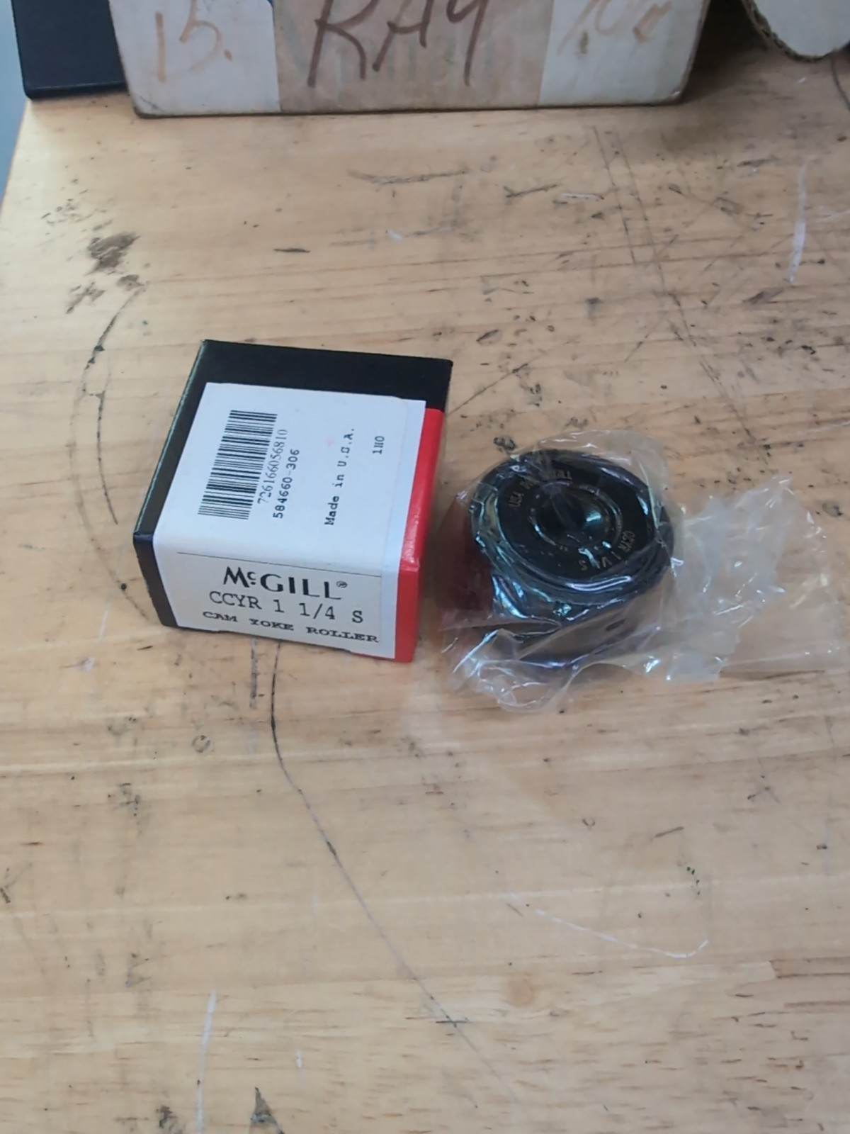 McGill CCYR 1 1/4 S Cam Yoke Roller Lubri-Disc, NEW IN BOX!