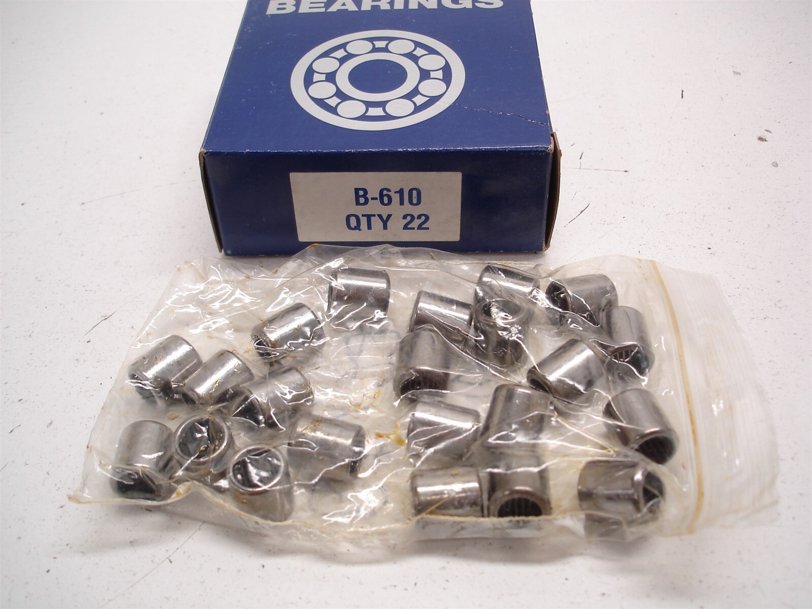 22 NEW TORRINGTON / KOYO B-610 NEEDLE ROLLER BEARING .5625″ OD x .375″ ID x .625