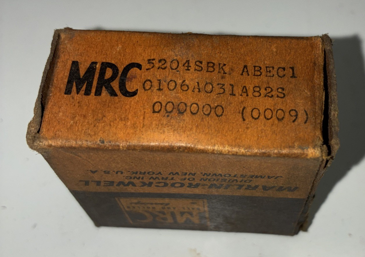 NOS Vintage MRC 5204SBK Double Row Ball Bearing New Old Stock Marlin-Rockwell 52
