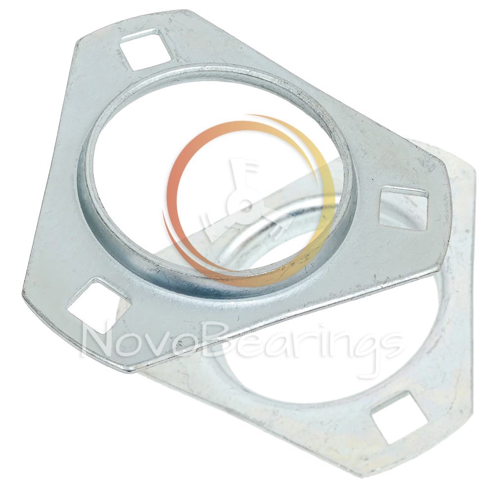 PFT206 3-bolt Flanged Triangular Housing for xx206 insert ball bearings by SNR