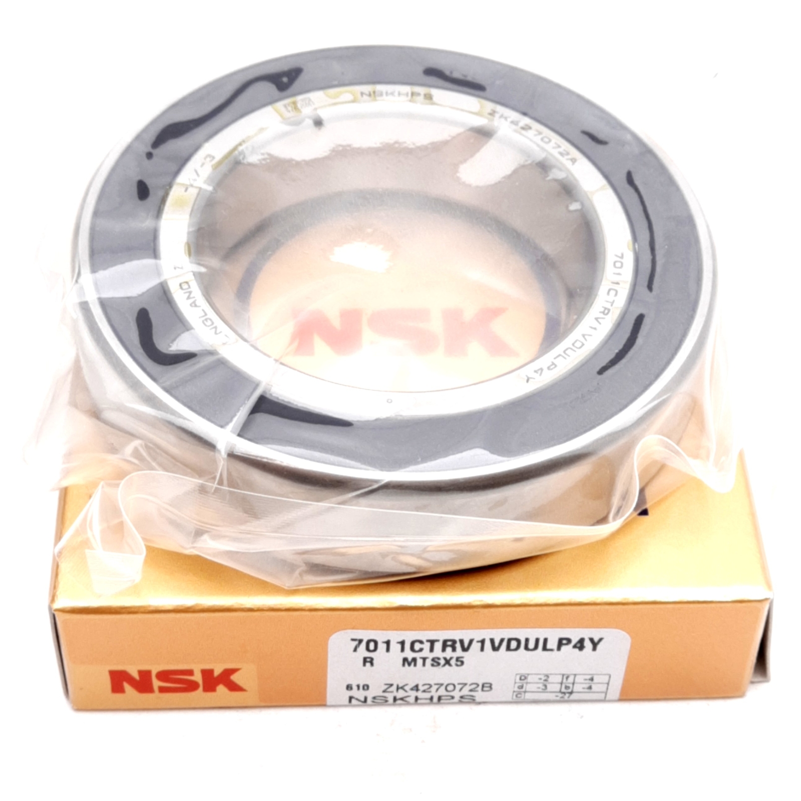 NSK 7011CTRV1VDULP4Y Angular Contact Ball Bearing, ø55mm ID, ø90mm OD, 36kN Load