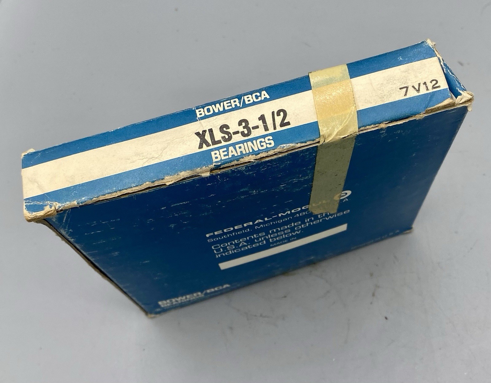 Federal Mogul XLS-3-1/2 BCA Bearing 3-1/2″ Bore; 5″ Outer Dia ; 3/4″ Outer Race