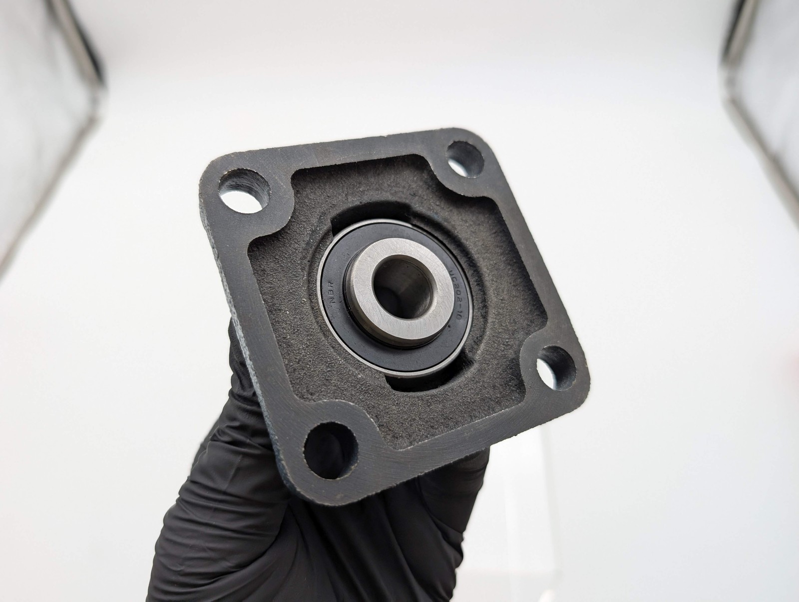 Sealmaster SF-12 4-Bolt Square Flange Bearing Unit 3/4″ Bore Cast Iron Housing