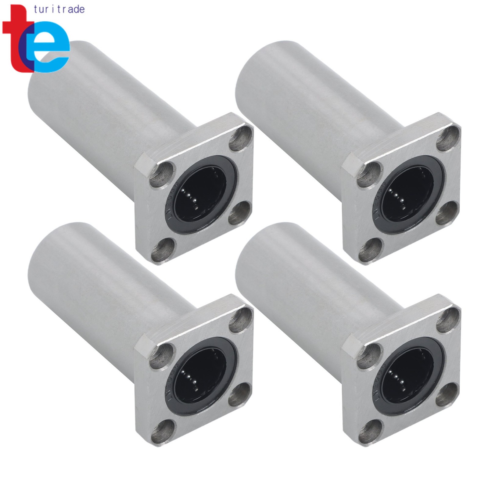 4 Pack Extra Long LMK20LUU Linear Bearings 4pcs 20mm Bore 32mm OD Steel Cage