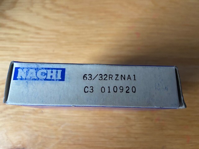 Nachi 63/32RZNA1 C3 single row ball bearing