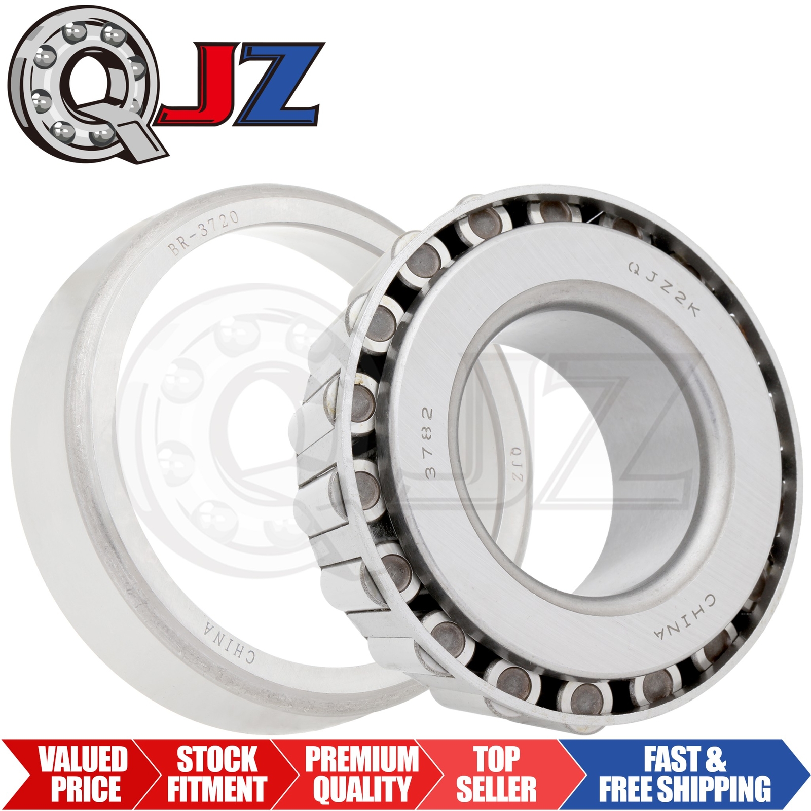 [Qty.1] 3782-3720 Tapered Roller Bearing Set Cup & Cone [1-3/4″ ID x 30.163mm W]