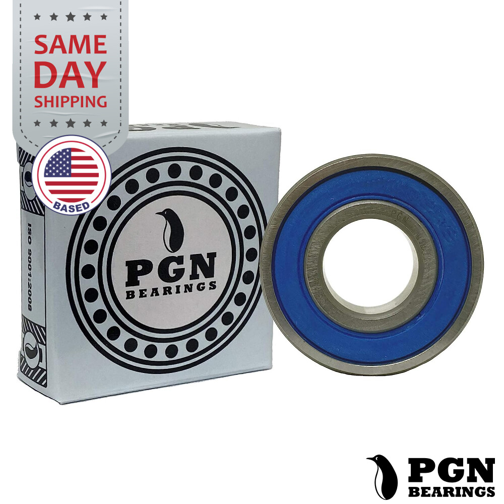 (50) R6-2RS Premium Rubber Seal Ball Bearing C3, 3/8″x7/8″x9/32″, R6rs