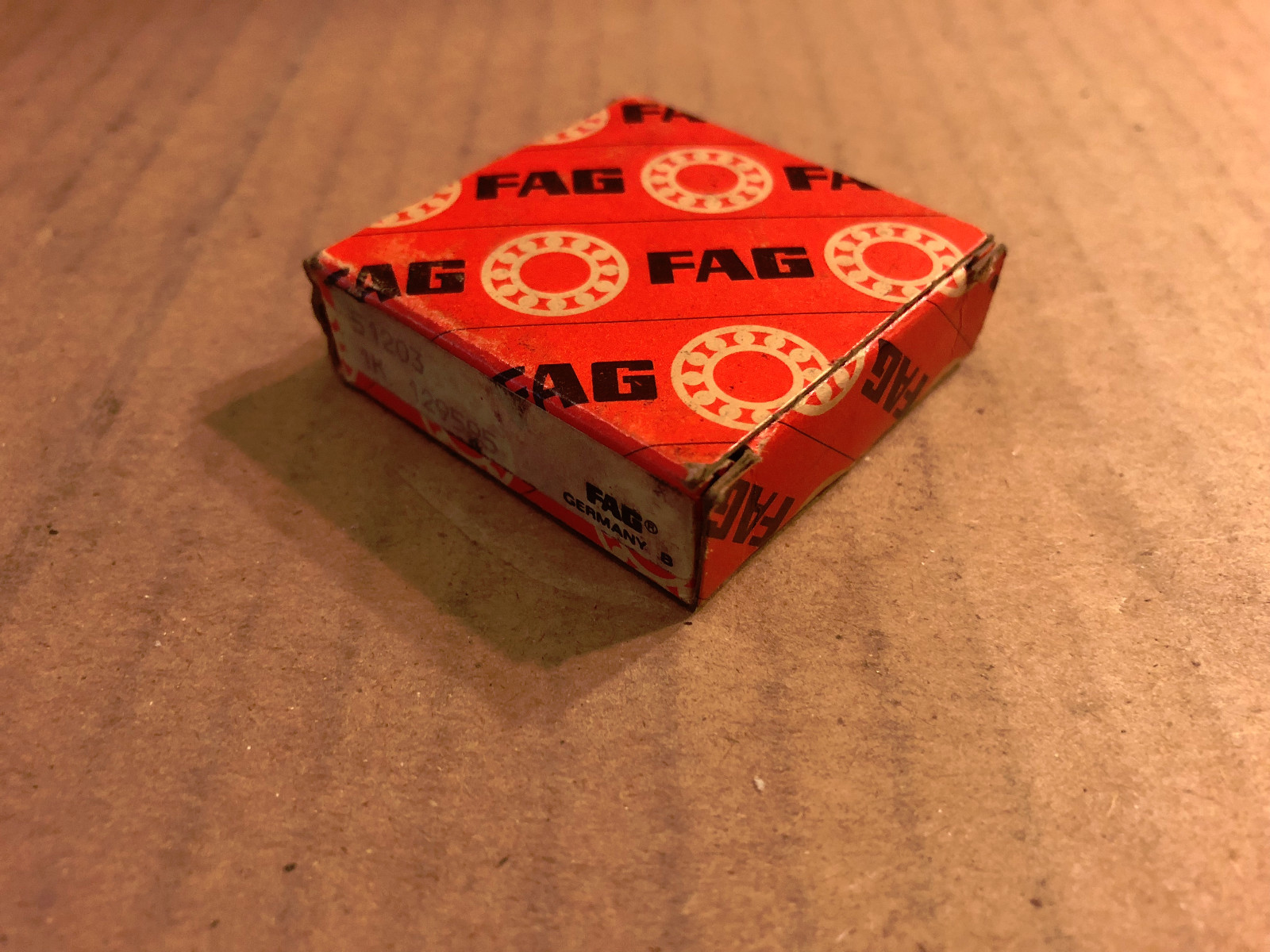 NEW IN BOX 51203 FAG BALL BEARING AXIAL DEEP GROOVE 17MM ID 35MM OD SHIPSAMEDAY